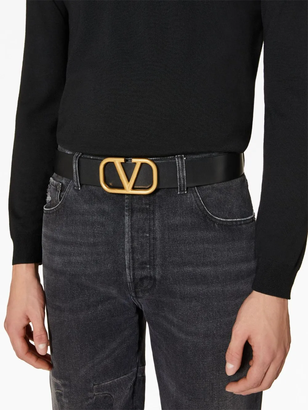Cintura VLogo Signature in Vitello