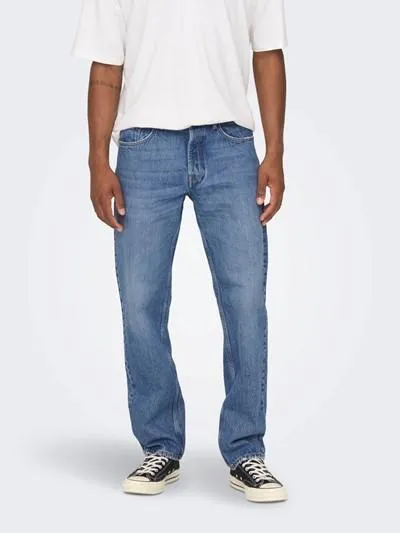 ONLY & SONS  ---------    ------------Only&sons jeans* m edge loose mid. blue 4939 jeans